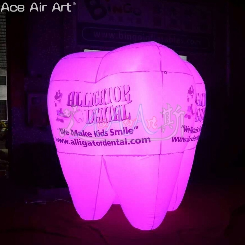 Customized Inflatable Dental Advertising Teeth for Dental World Tooth Love Day Promotion