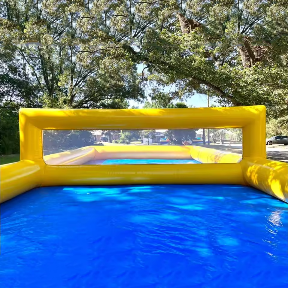 Giant Inflatable Water Volleyball Field Portable Inflatable Tennis Court Volleyball Sports Events For Outdoor