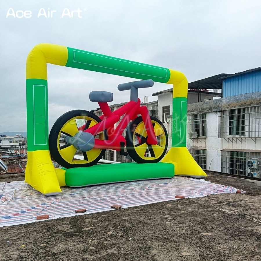 Custom Advertising Bike Model Inflatable Bicycle with Display Stage Event Promotion Racing Mockup for Competition or Decoration