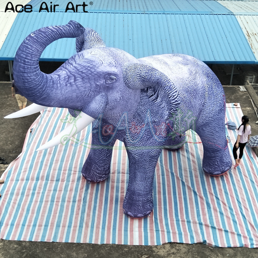 Giant Purple Inflatable Elephant/Africa Animal Model for Event Decoration/Safari Display