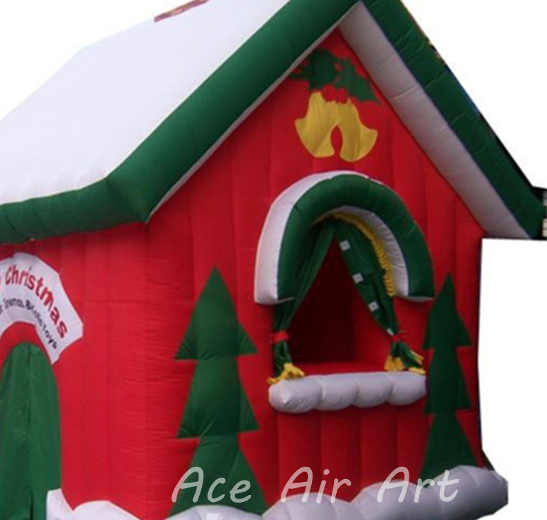 Christmas decoration Commercial use outdoor Inflatable Xmas Santa Grotto