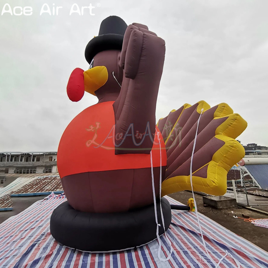 Custom Giant Inflatable Advertising Turkey Model For Thanksgiving Decoration