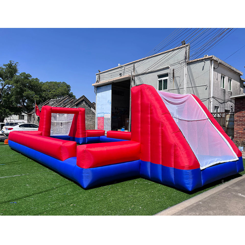 Giant Outdoor Inflatable Soccer Field Inflatable Football & Soccer Pitch Court for School Playground/Family/Team Games