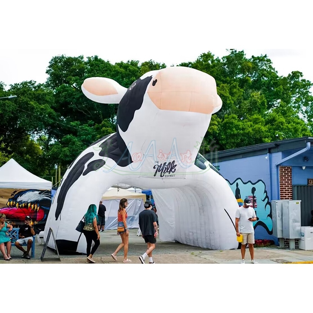 Giant Inflatable Cow Tent Event Party Dome Animal Archway Entrance for Farm Decoration or Display