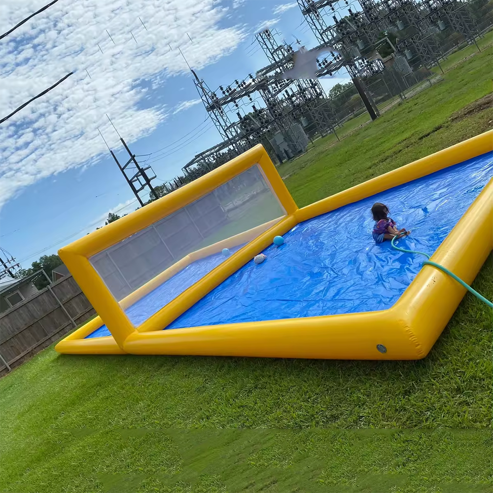 Giant Inflatable Water Volleyball Field Portable Inflatable Tennis Court Volleyball Sports Events For Outdoor