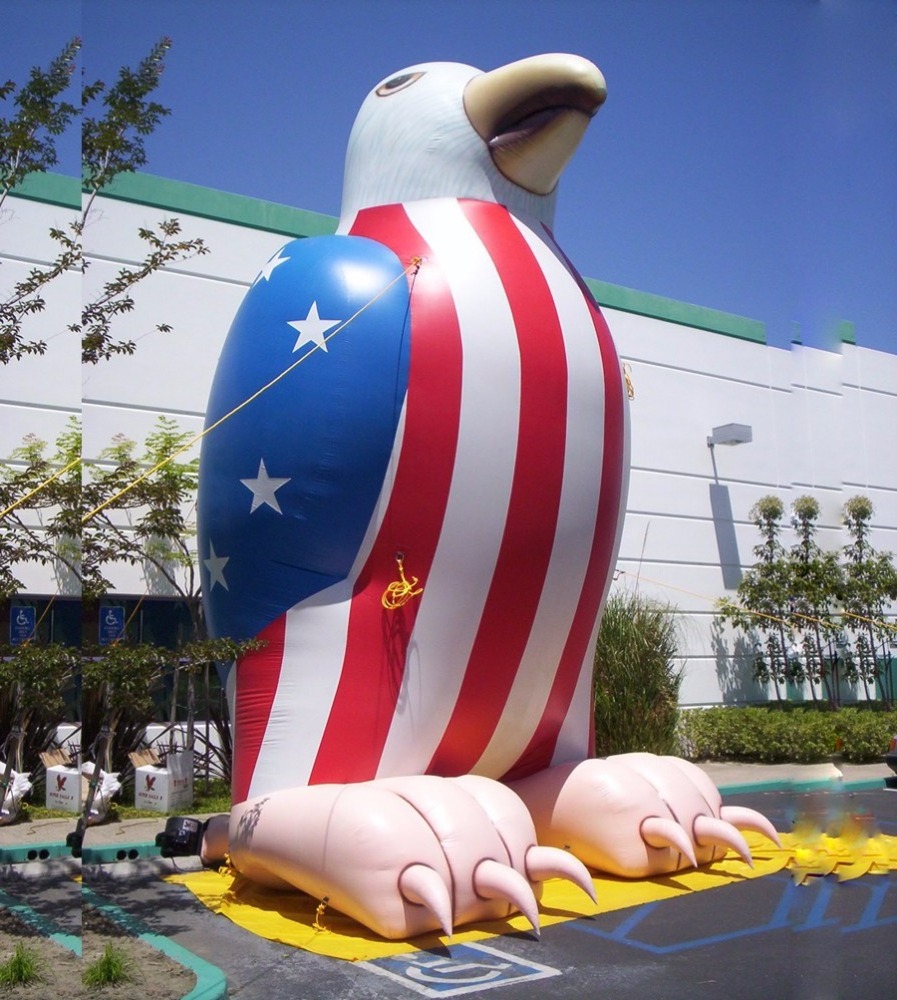 Inflatable American Eagle Animal Inflatable Giant Eagle Cartoon Characters Balloon for Outdoor Parade Display Events