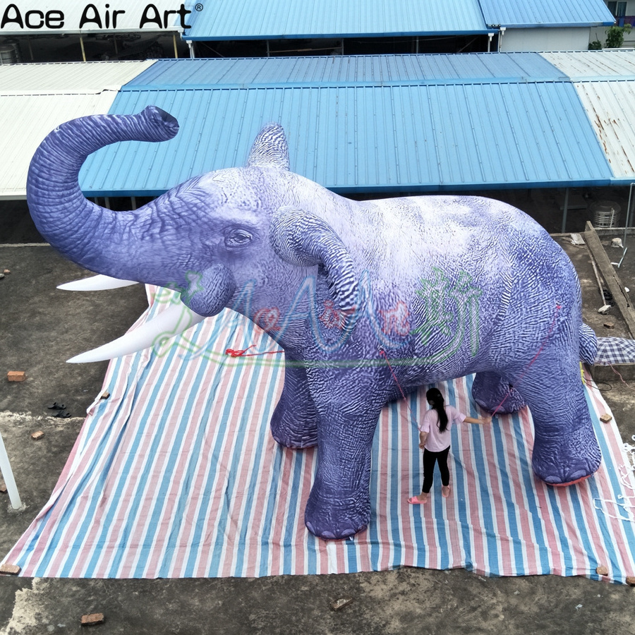 Giant Purple Inflatable Elephant/Africa Animal Model for Event Decoration/Safari Display