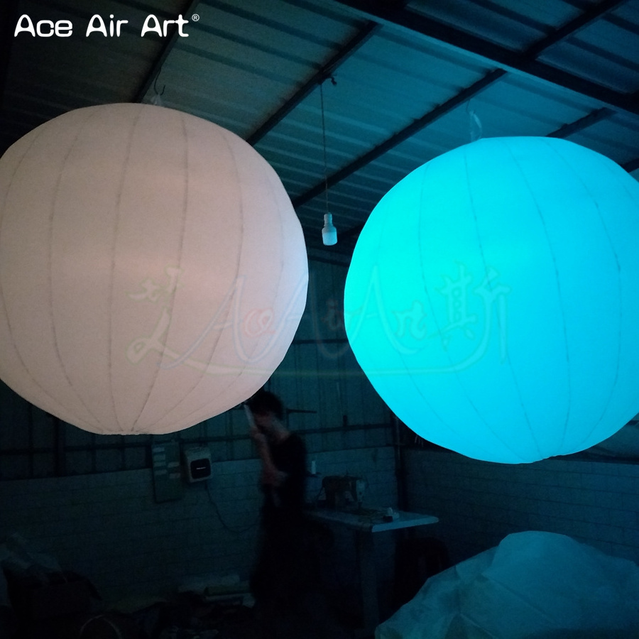 Inflatable Balloons Giant Inflatable LED Light Ball Calling Sphere with Blower for Club Bar Entertainment Advertising