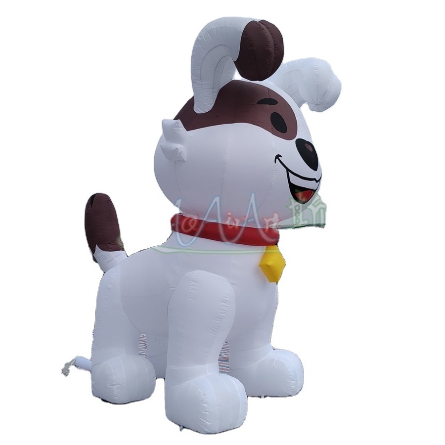 2023 Cute Giant Inflatable Dog Inflatable Cartoon Model for Yard Decoration Pet Shop Advertising Props