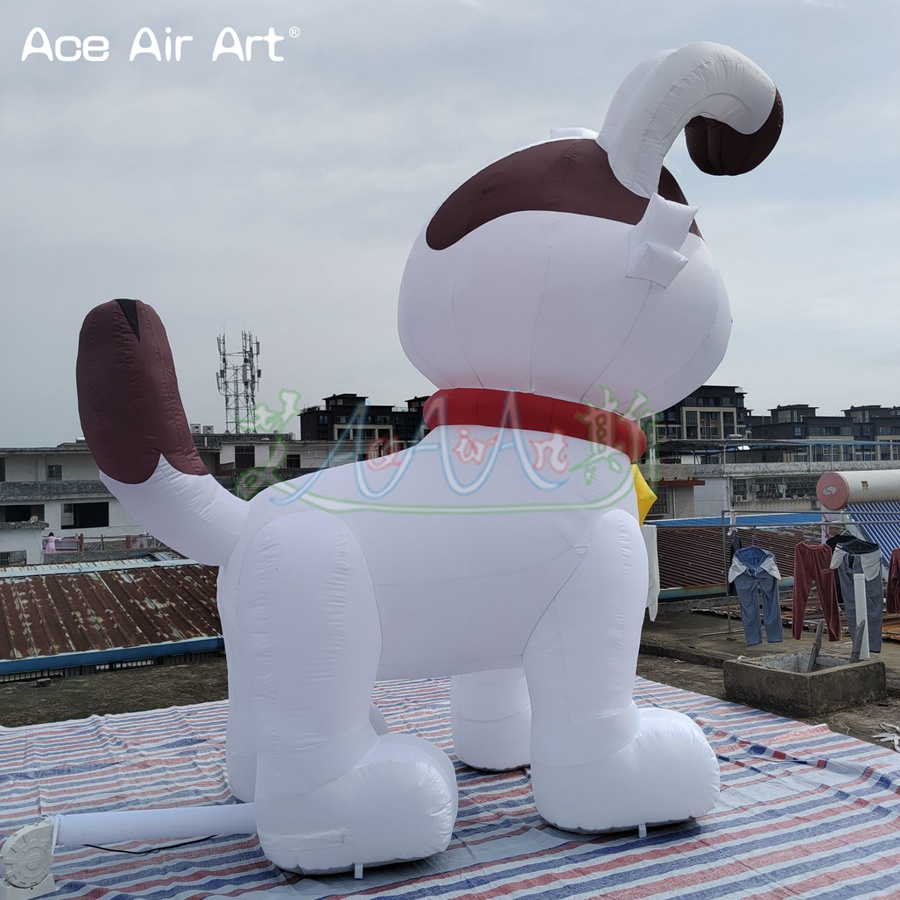 2023 Cute Giant Inflatable Dog Inflatable Cartoon Model for Yard Decoration Pet Shop Advertising Props