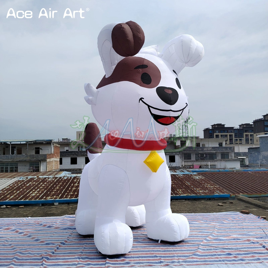 2023 Cute Giant Inflatable Dog Inflatable Cartoon Model for Yard Decoration Pet Shop Advertising Props