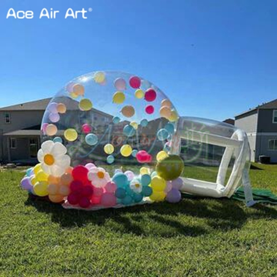 2023 New Design Inflatable Bubble Igloo Tent Clear PVC Dome Tent for Outdoor Party and Event Use Model Tent