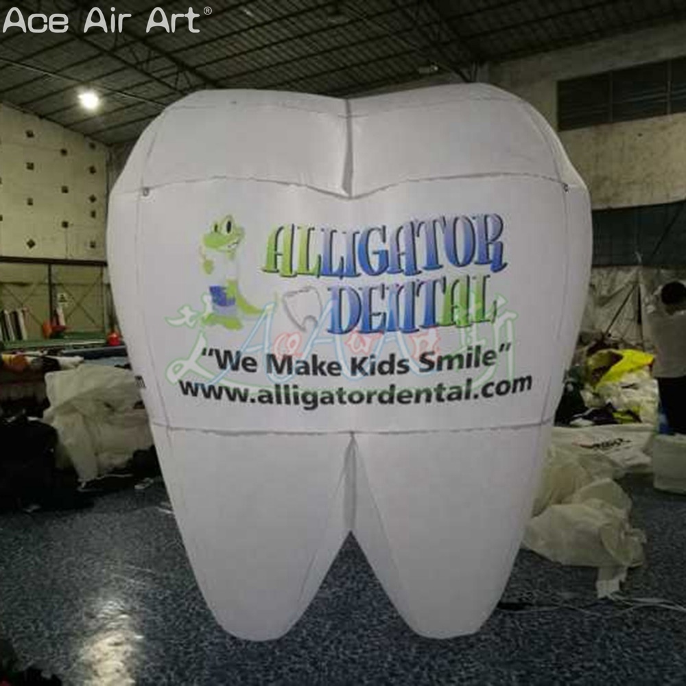 Customized Inflatable Dental Advertising Teeth for Dental World Tooth Love Day Promotion