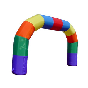 6mW Rainbow Inflatable Arch Entrance Inflatable Archway Inflatable Start Finish Line Racing Arch for Event Sports Gate