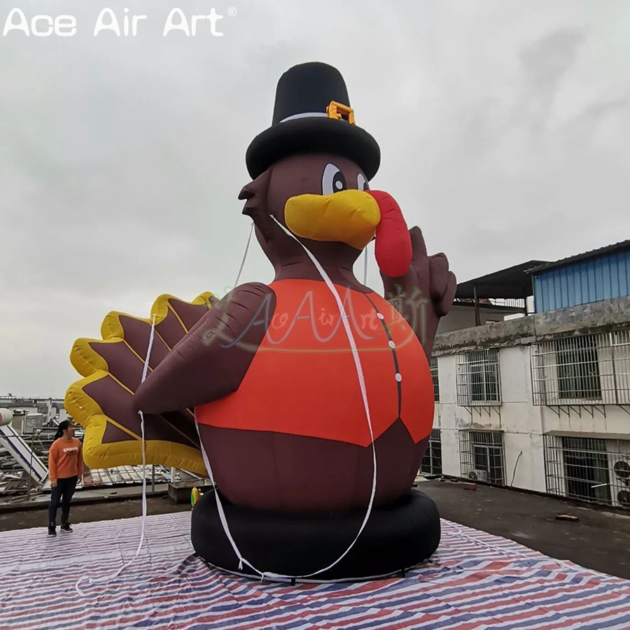 Custom Giant Inflatable Advertising Turkey Model For Thanksgiving Decoration