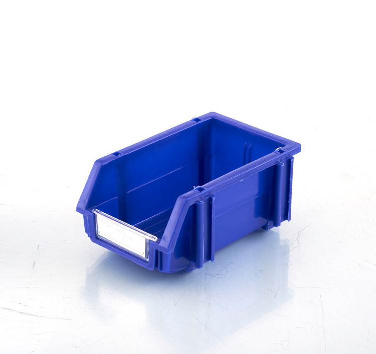 Stackable plastic spare parts storage warehouse work bin