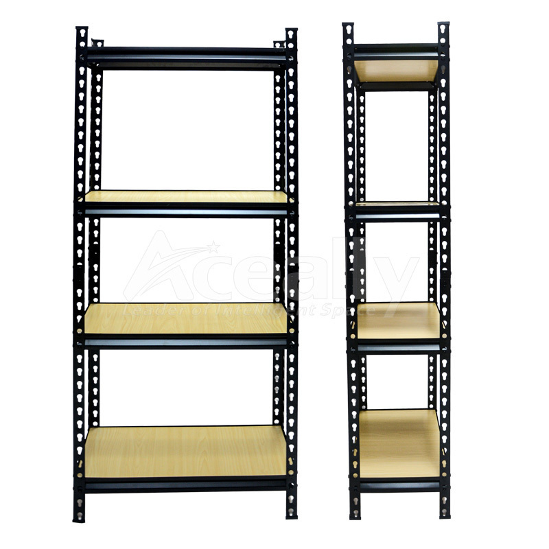 light duty iron steel  rack boltless rivet shelving storage racks shelving units