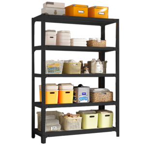 Wholesale Easy To Assemble Stock Pile Shelves Metal Steel 5layers Boltless Racking Stacking Storage Shelf Racks For Garage