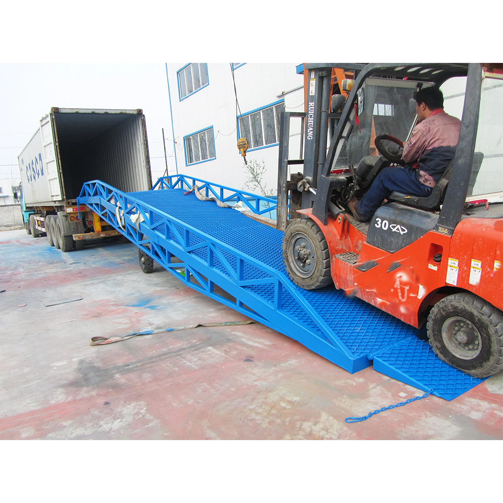 Custom Container Loading And Unloading Ramps Suppliers Shipping Iron Car Pallet Truck  Container Loading Dock Ramp Mobile