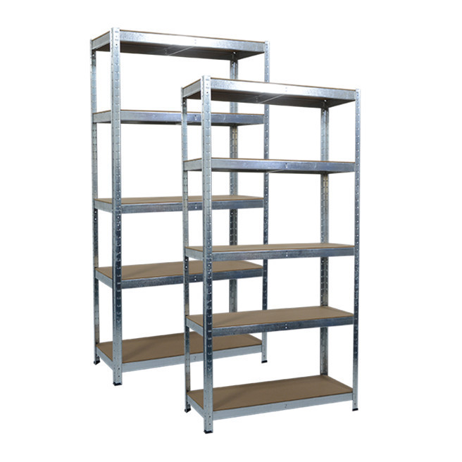 5 Tier Shelf Galvanised Warehouse DIY Garage Storage Rack Shelving Holder Unit