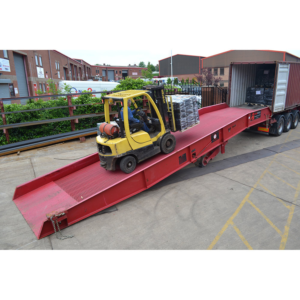 Custom Container Loading And Unloading Ramps Suppliers Shipping Iron Car Pallet Truck  Container Loading Dock Ramp Mobile