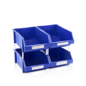 Plastic bin box shelf stackable Industrial heavy duty China Factory supply