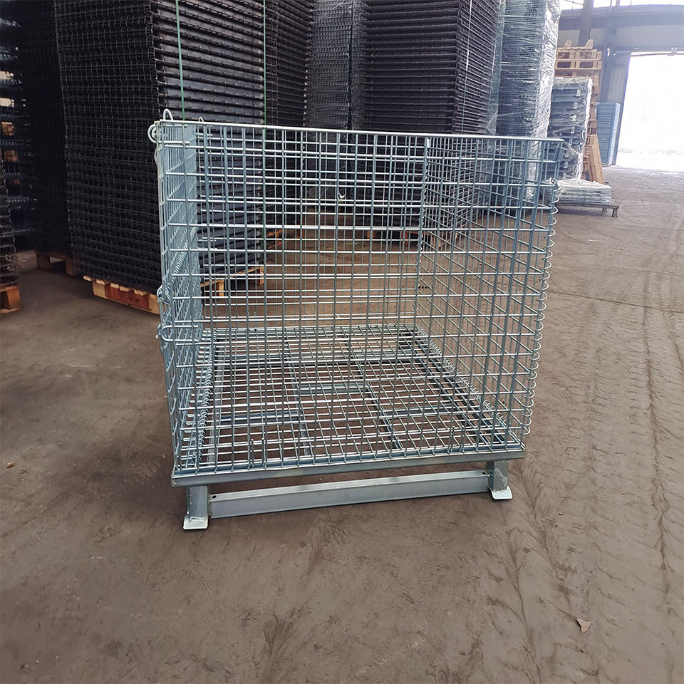 Stackable Wire Mesh Cage or stillage cage for racking system