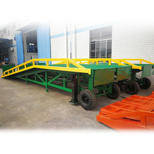 mobile type truck loading platform dock ramp for loading and unloading 10t forklift container ramp automovel