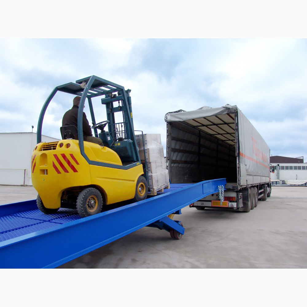 Custom Container Loading And Unloading Ramps Suppliers Shipping Iron Car Pallet Truck  Container Loading Dock Ramp Mobile