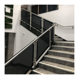 Stainless steel balustrade with Perforated panel design