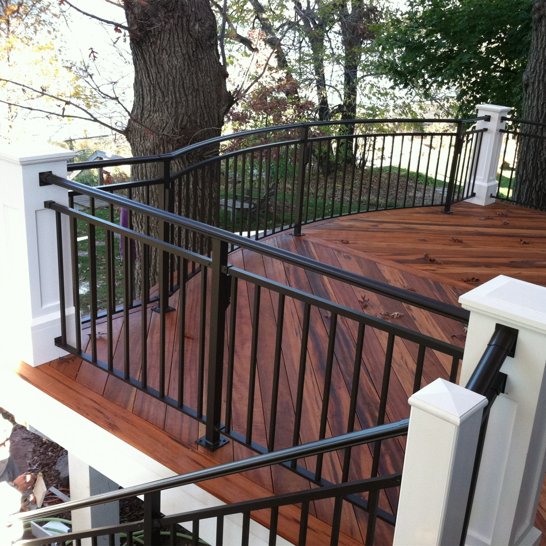 New Style DIY Install Aluminum Balustrades Deck Pickets Railing and Fence for Balcony