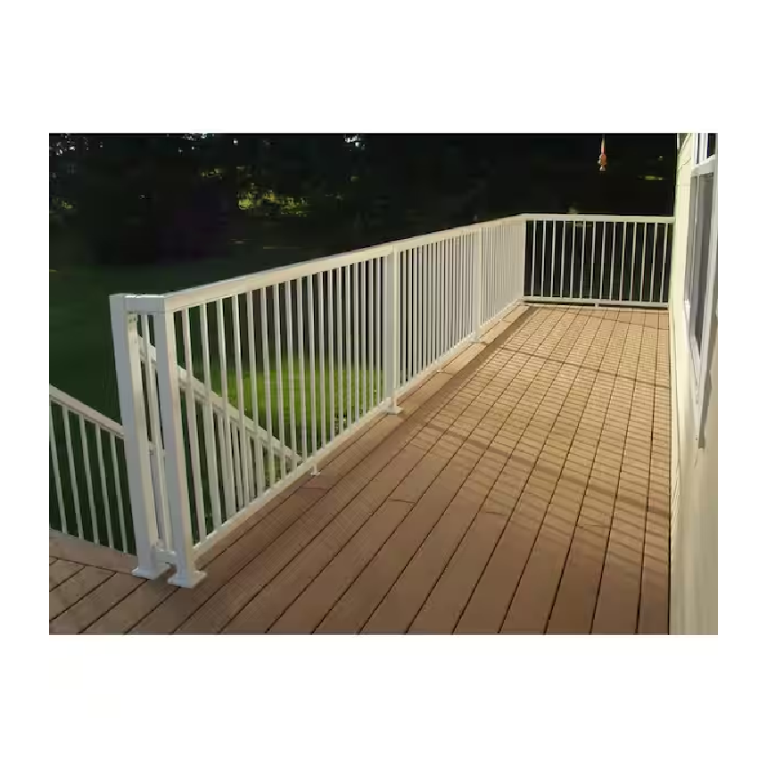 modern side mount aluminum cast picket railing for balcony