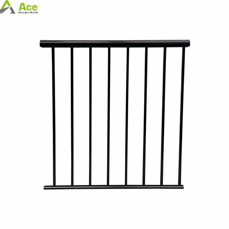 ACE modern galvanized metal picket square tube fence for outdoor