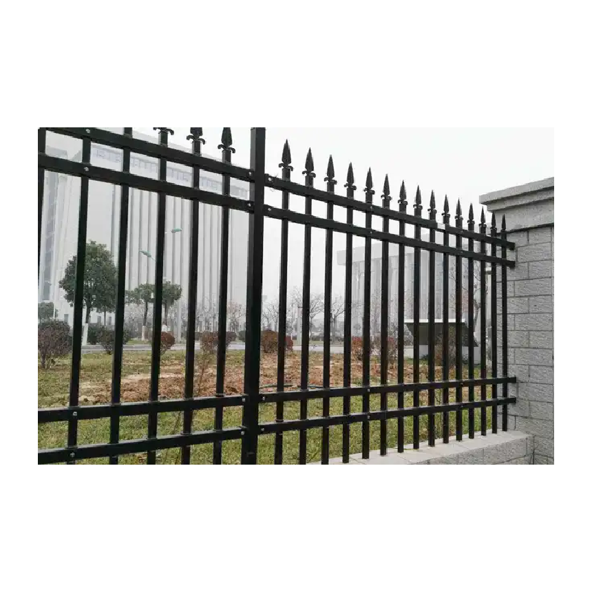 ACE fascia mount white aluminum/steel picket fence for balcony