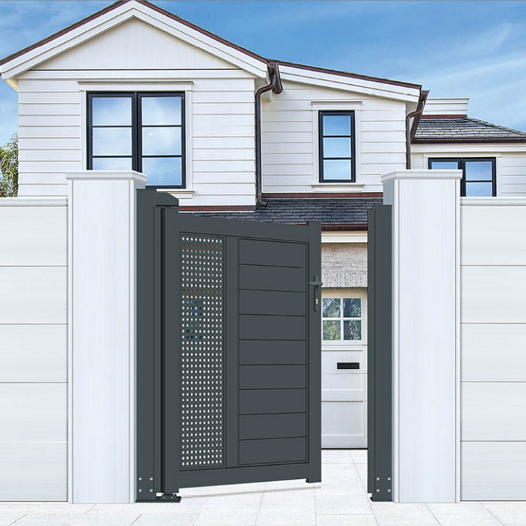 Ace High Quality Design Powder Coated Aluminium Swing Gate Sliding Main Gate and Slat Fence