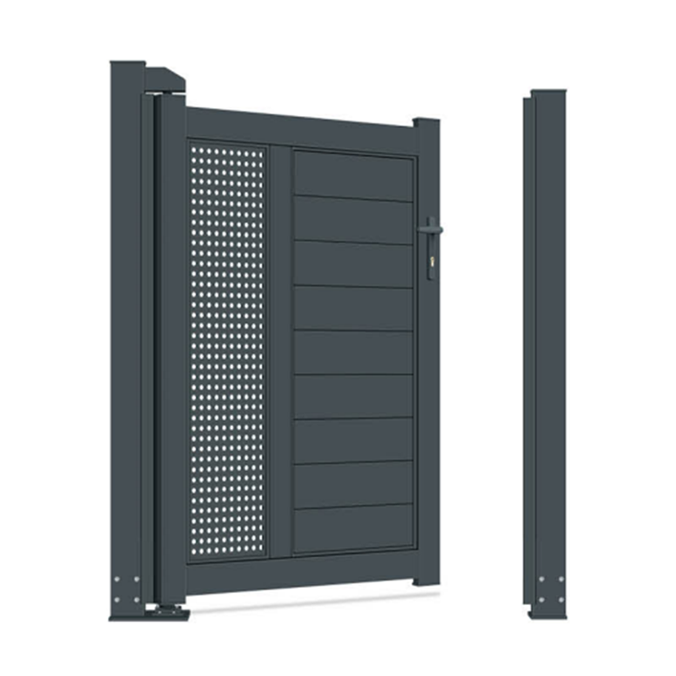 Ace High Quality Design Powder Coated Aluminium Swing Gate Sliding Main Gate and Slat Fence