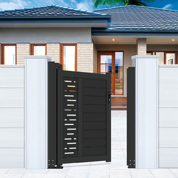 Ace High Quality Design Powder Coated Aluminium Swing Gate Sliding Main Gate and Slat Fence