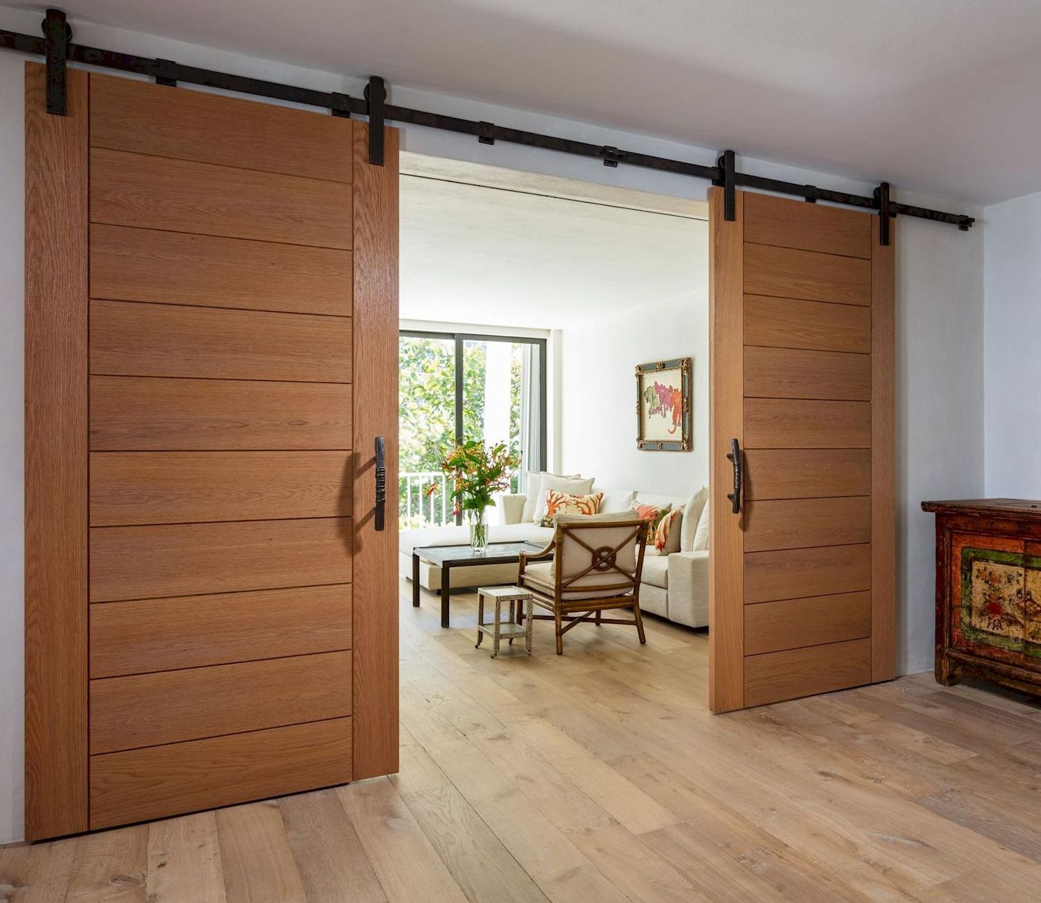 Ace Modern Wooden Barn Doors Bifold Sliding Doors for Houses Interior Doors