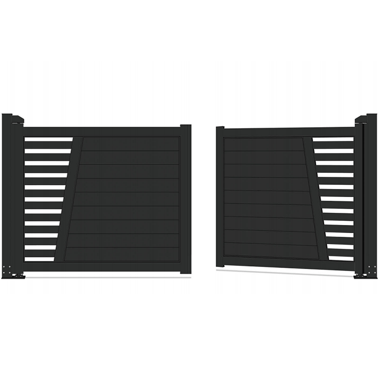 Ace Aluminum Gate Aluminum Garden Fences And Gates Hinges Driveway Aluminum Double Swing Driveway Gate With Wood Slat