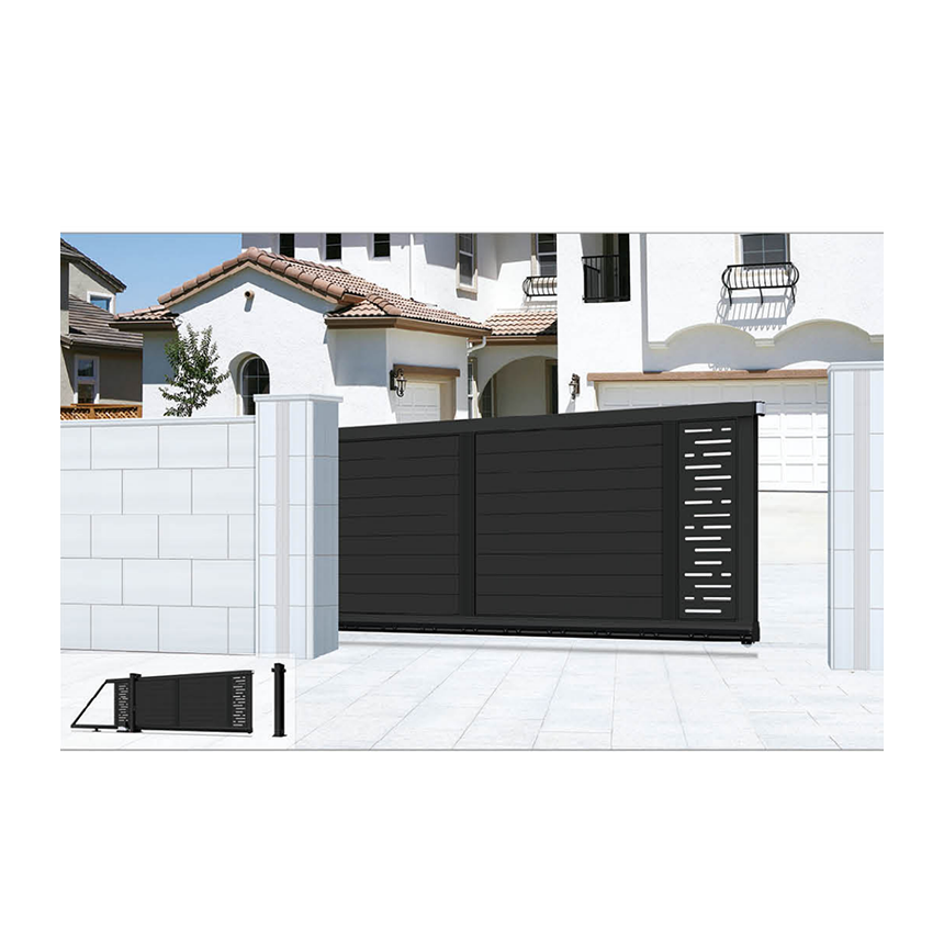 Electric motor iron main gate designs house gate designs pictures residential villa sliding gate