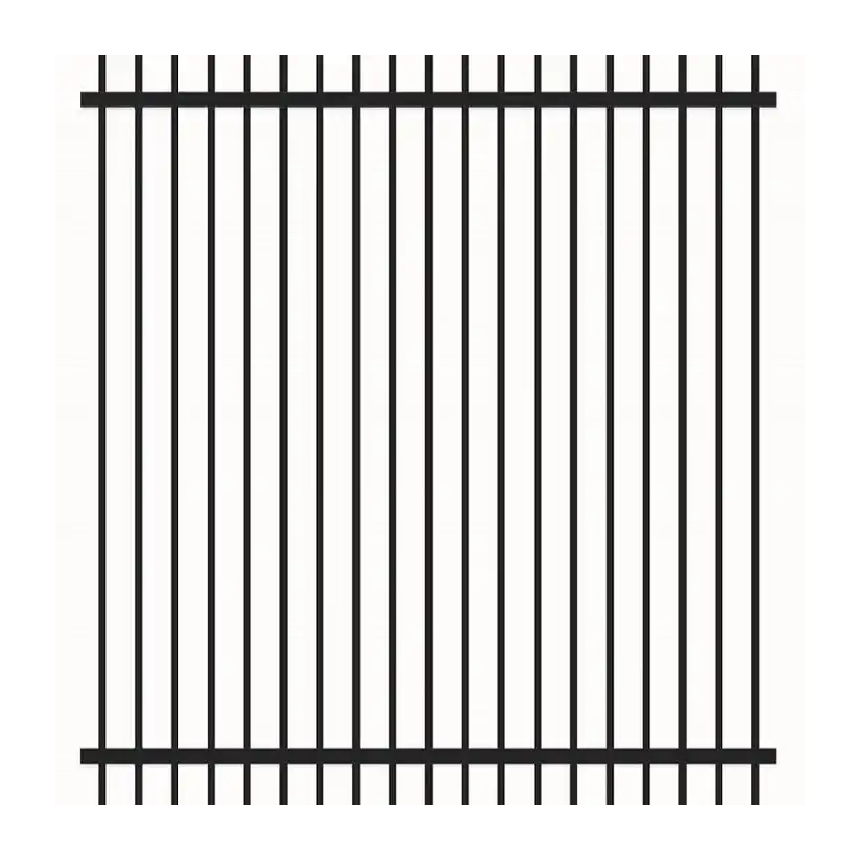 modern top mount steel picket fence for outdoor