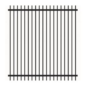 modern top mount steel picket fence for outdoor