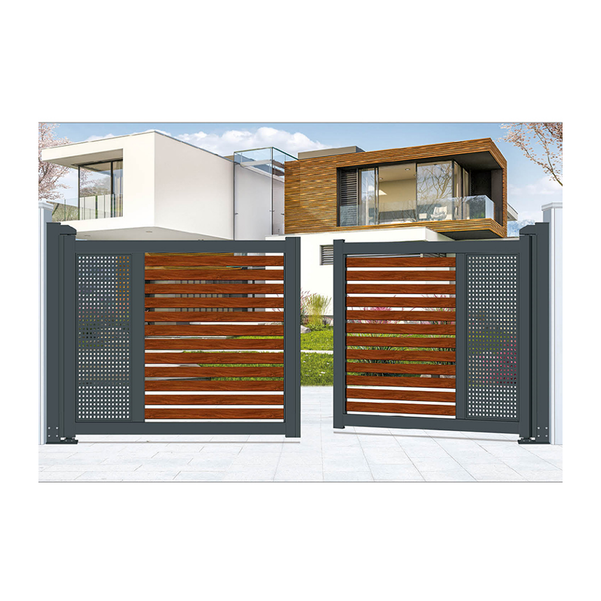 Ace Factory Customized Aluminum Horizontal Louver Auto Gate Sliding for Villa