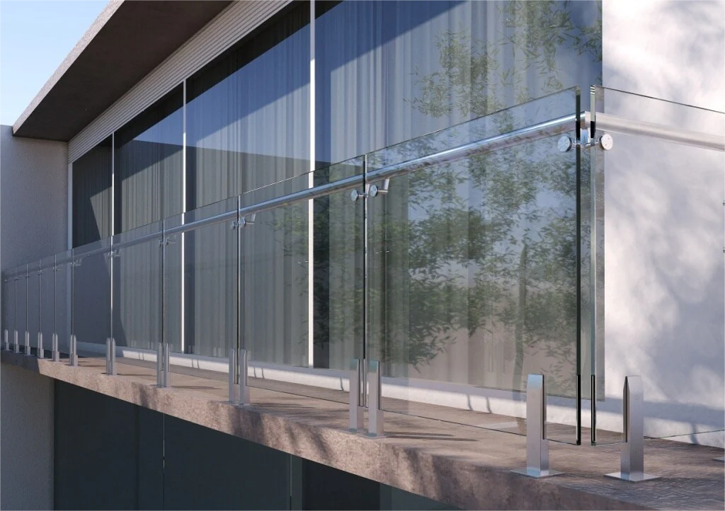 Ace Glass Railing System Glass Clamp Glass Spigot Railing for Balcony Deck Staircase Balustrades