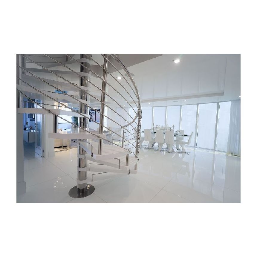 outdoor or indoor  arc spiral staircase used for sale