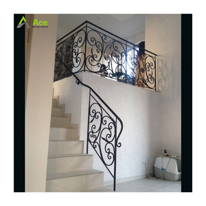 Ace Aluminum Fence Post Outdoor Terrace Modern Design Aluminum Railing Balustrade For Porch Stairs Deck