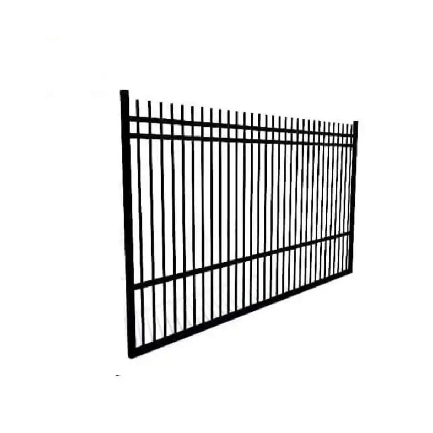 white plastic/aluminum or star pickets steel fencing for railing