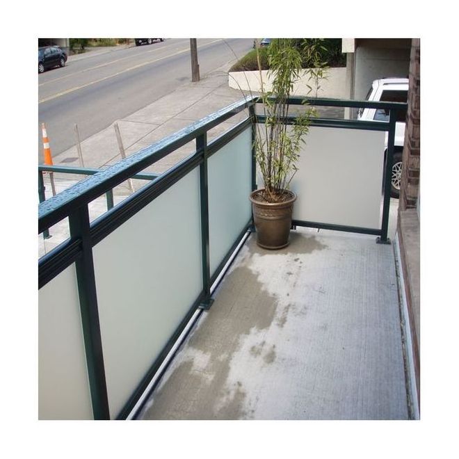 Good Quality Design Frosted Glass Stainless Steel Glass Balustrade for Terrace