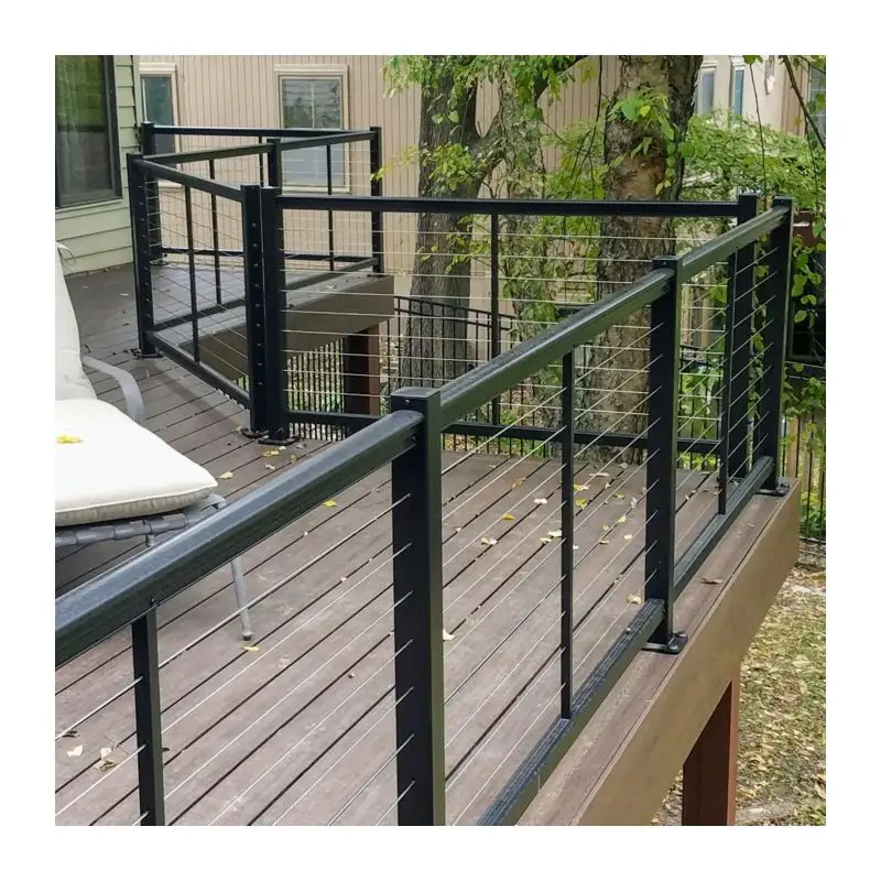 stainless steel baluster cable balcony railing system