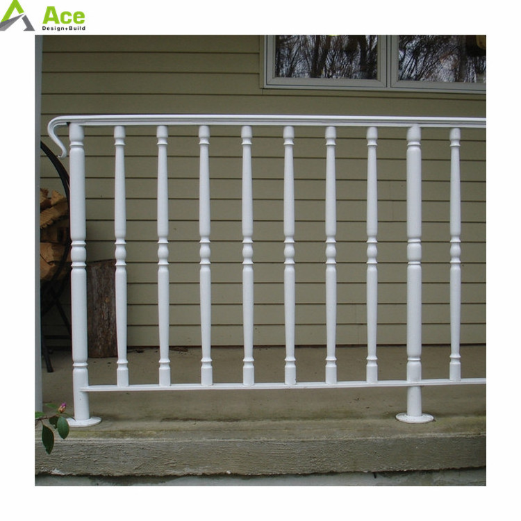 Ace Aluminum Railing Price Easy Install Outdoor Modern Black Factory Aluminum Slat Picket Railing System